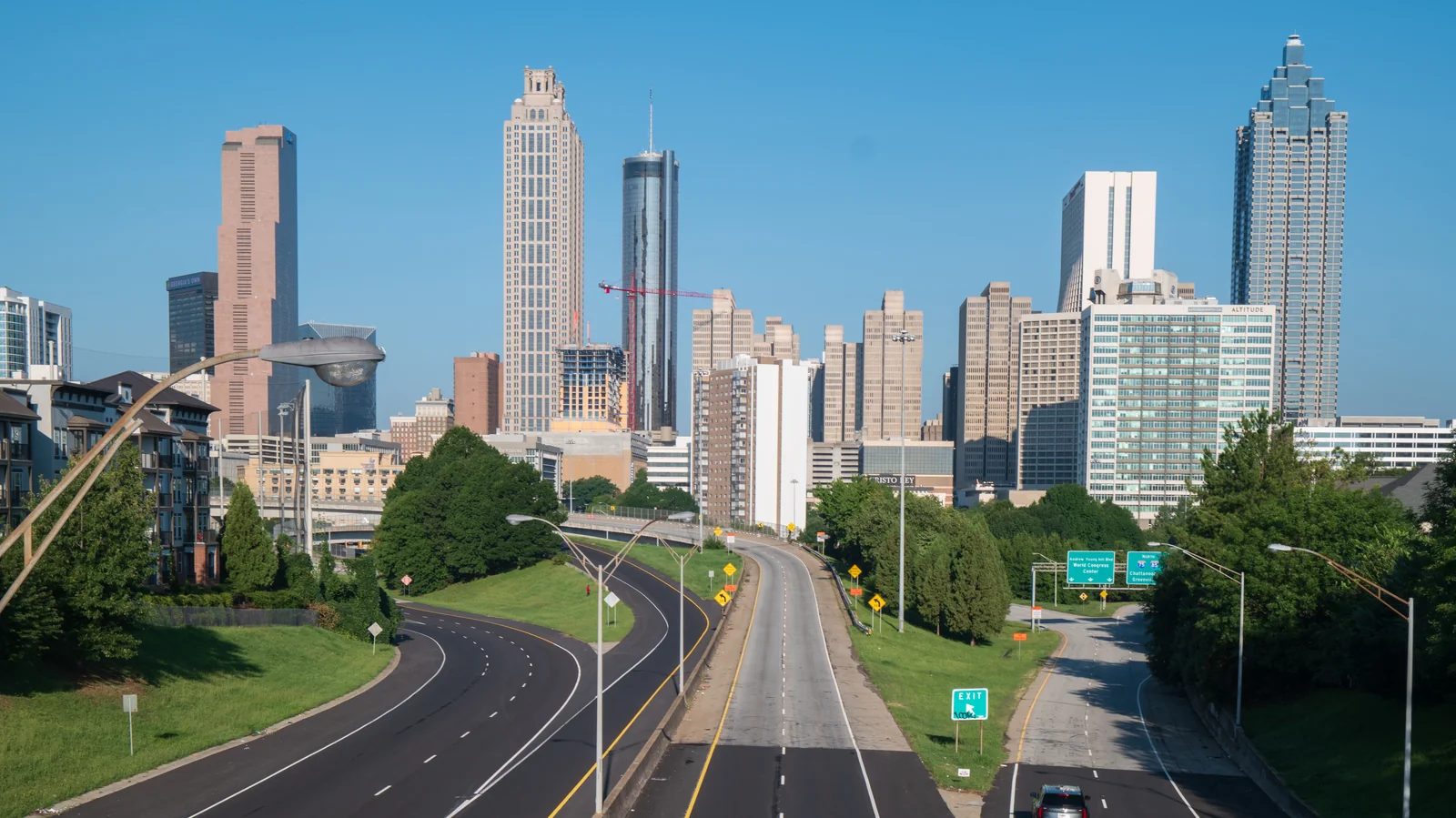 Downtown Atlanta Skyline from Jackson Street Bridge