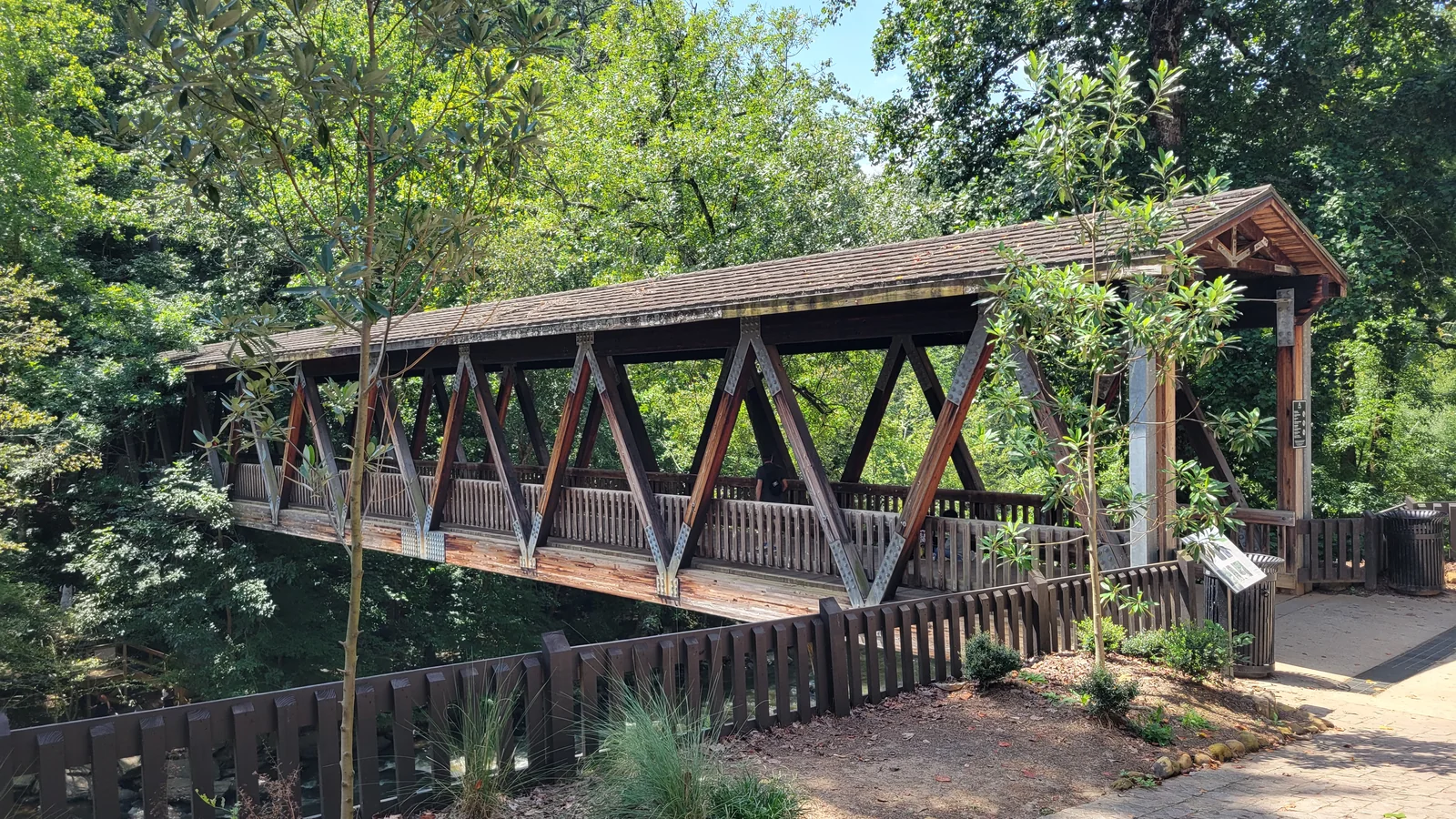 Historic Roswell Mill Covered Bridge at Vickery Creek